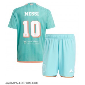 Inter Miami Lionel Messi #10 Kolmaspaita Lapsille 2024-25 Lyhythihainen (+ shortsit)